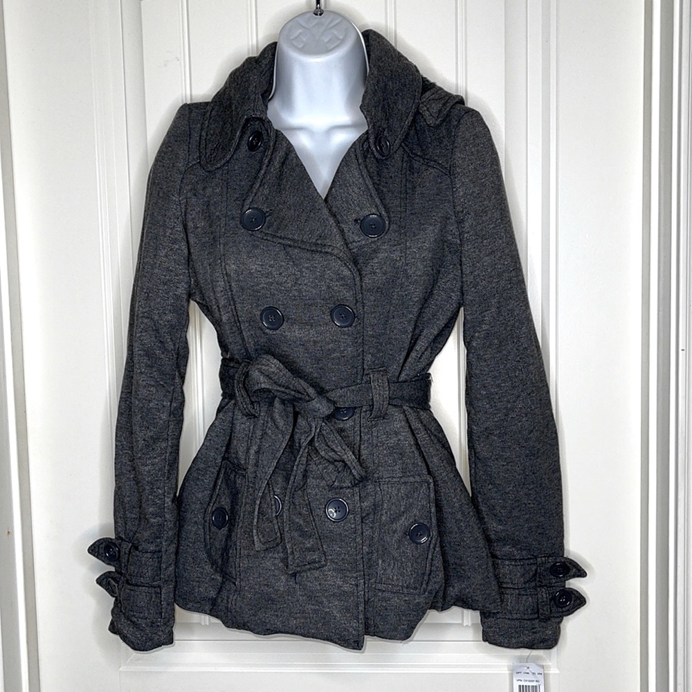 Sale! 🔥🔥NWT! Charcoal Double Breasted Knit Blazer Size Medium